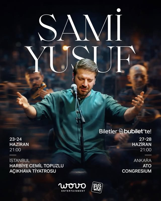 Sami Yusuf, büyüleyici sahne performansı ve çok kültürlü repertuvarıyla yeniden Türkiye’de! Wovo Ent…