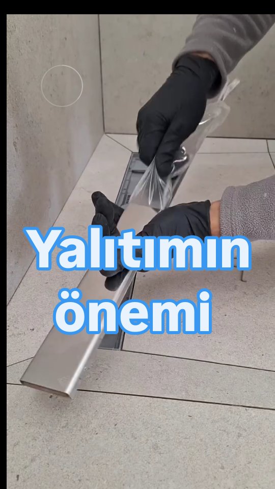 🎬Banyo duş gider süzgeci yalıtımı... Seramik yüzey duşlarda su sızıntısını engellemek için %100 koru…