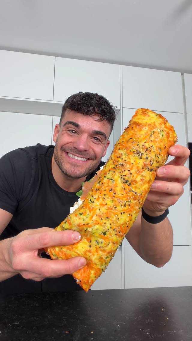Gesunde Gemüserolle 😍 🥔🥕 Superschnell gemacht, eine echte Proteinbombe 😍perfekt gegen Heißhunger und…