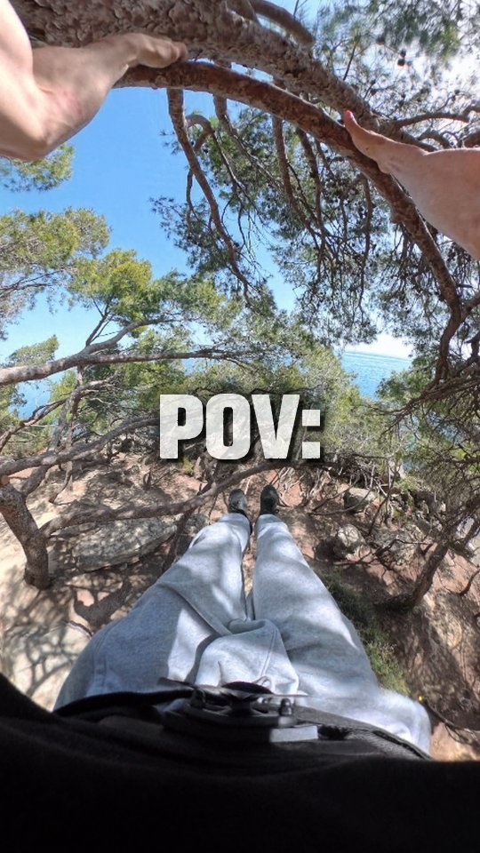 🍃 POV : Parkour in the trees 📽 #insta360x5 #parkour #trees #nature #training