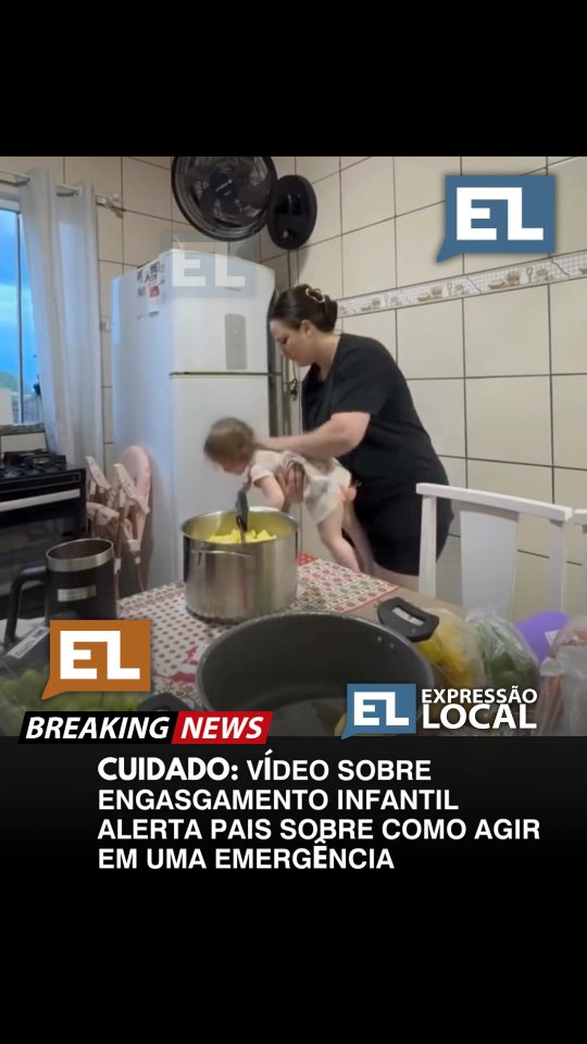 ALERTA: Um vídeo educativo sobre engasgamento infantil vem chamando atenção nas redes sociais ao mos…
