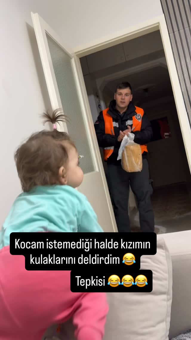 Bazı şeyler arkadan söylenir 😂 #komedi #komik #komikpaylasimlar #kulakdeldirme #bebek