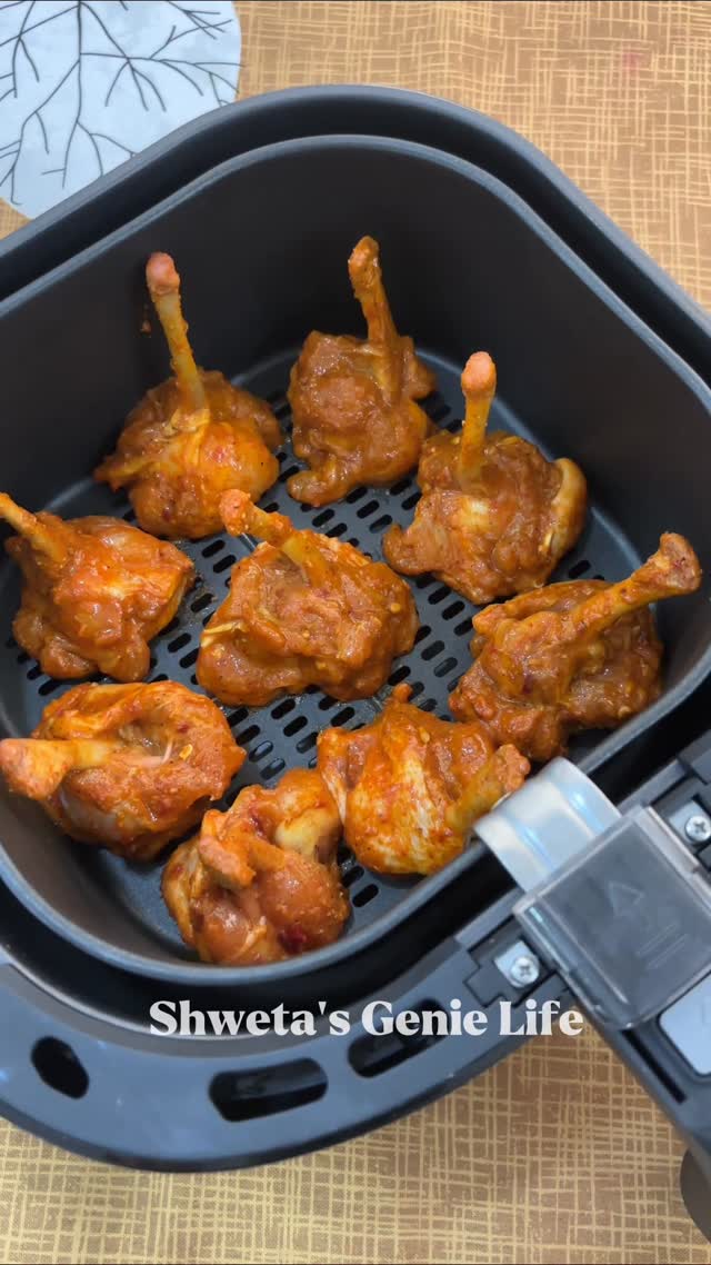 Healthy High Protein Chicken Lollipop Recipe in Air Fryer #reels #viralreels #trending #insta
