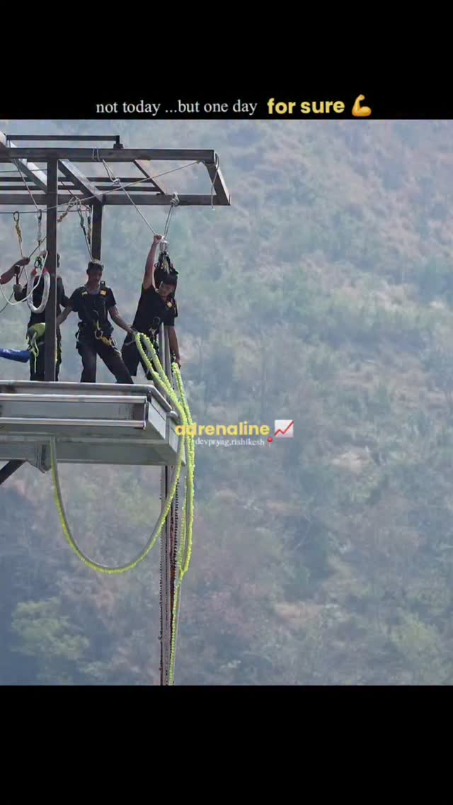 one day for sure 📈💪 *India’s Highest / World’s 3rd Highest Bungy Over the Ganga River – 219 mtr* 📍 D…