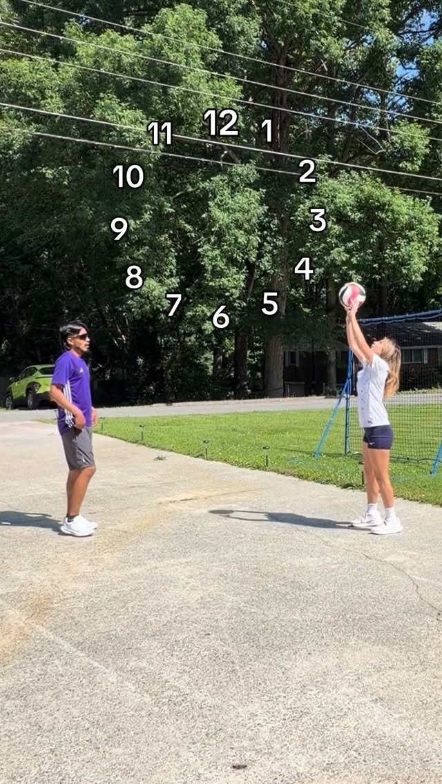 Easy volleyball warm up for beginners who want to practice 🏐 #drill #volley #fun #challenge #sports