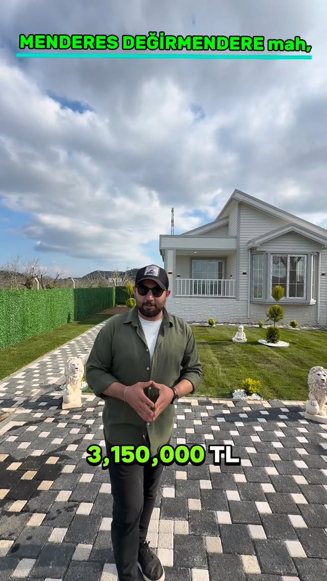 🏡 İZMİR MENDERES AHMETBEYLİ YOLU ÜZERİNDE VİLLA TİPİ ULTRA LÜKS EV Menderes Ahmetbeyli Değirmendere …