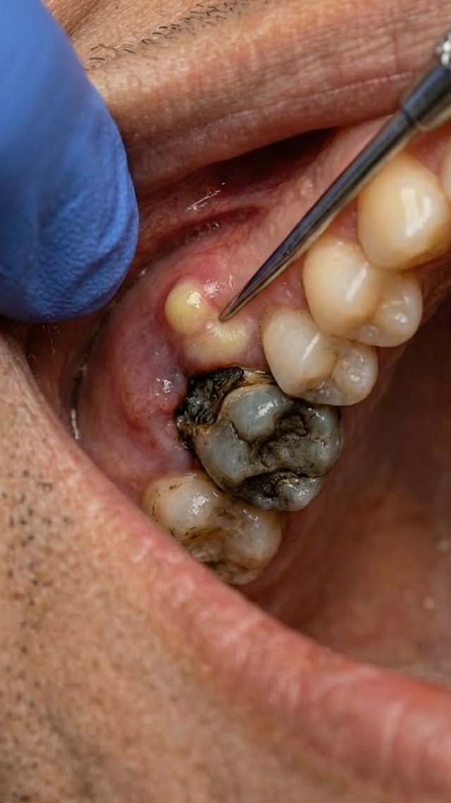 Root Canal on a Dying Tooth — Saved From Extraction – Infected pulp removed, canals cleaned, tooth s…