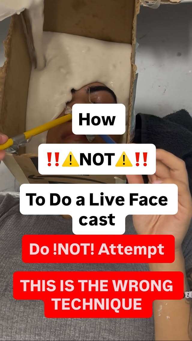 ⚠️ Not a tutorial. THIS IS NOT HOW YOU DO A FACE MOLD ! I AM NOT A PROFESSIONAL! I was sharing my ow…