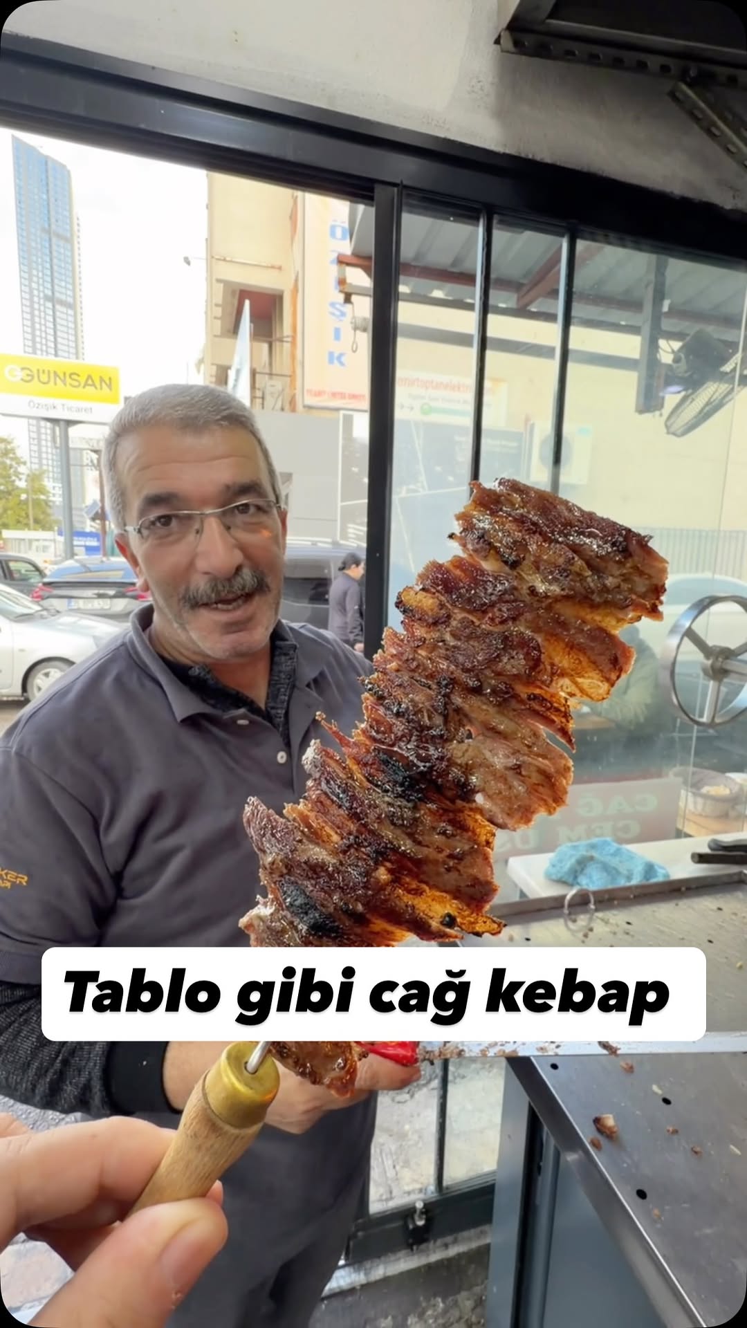 Tablo gibi cağ kebap yaptı ustam
