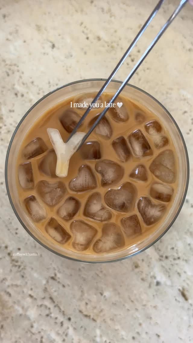 Me to you 🫶🏽 #coffee #latte #icedcoffee #awwsocute #cute