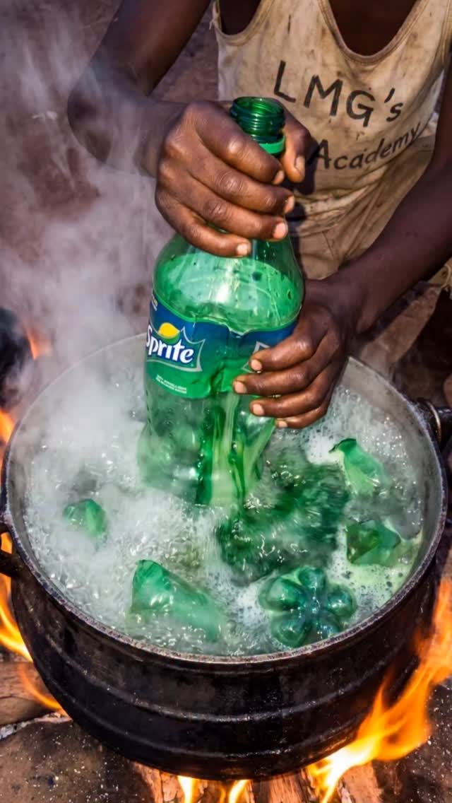 Boy Transforms Sprite Bottles Into Diamond Floor 💎