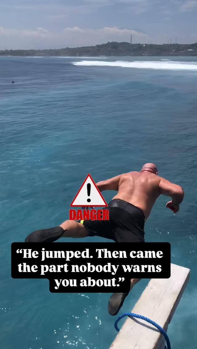 Do not let the cinematic splash fool you… this is your reminder that cliff jumping takes a new rush …