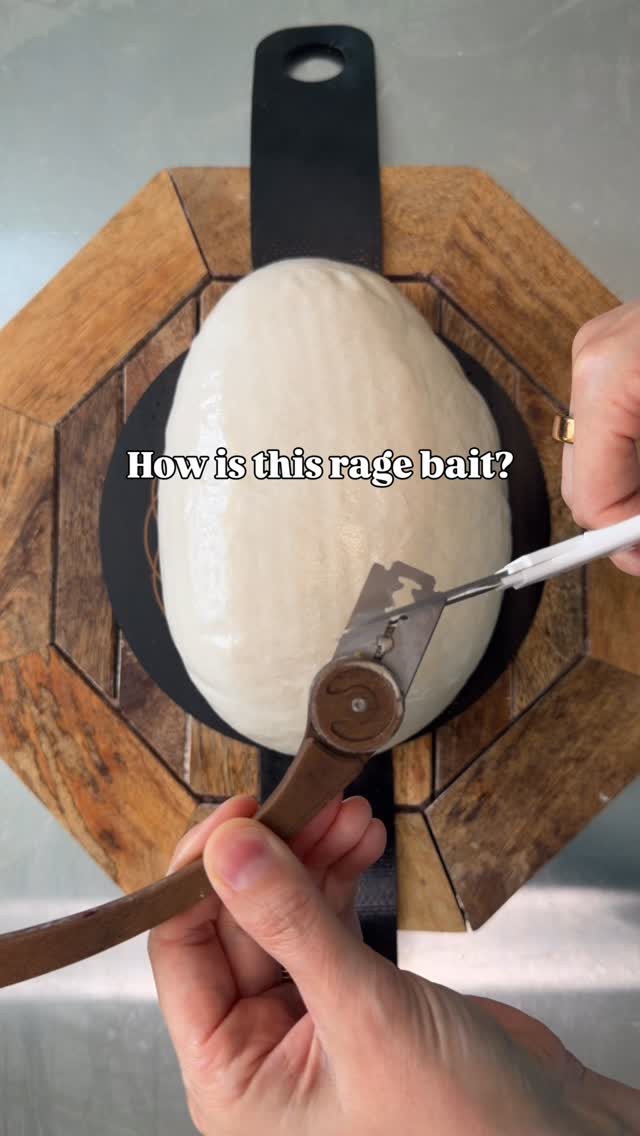 I feel innocently accused. Cutting my bread lame blade like this makes it sharper and more precise t…