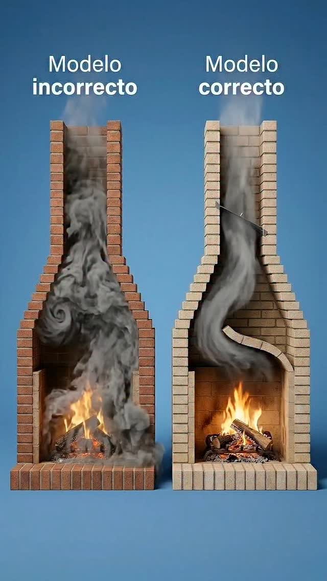 El diseño de una chimenea define si el humo sube correctamente o se devuelve, aquí te explico la dif…