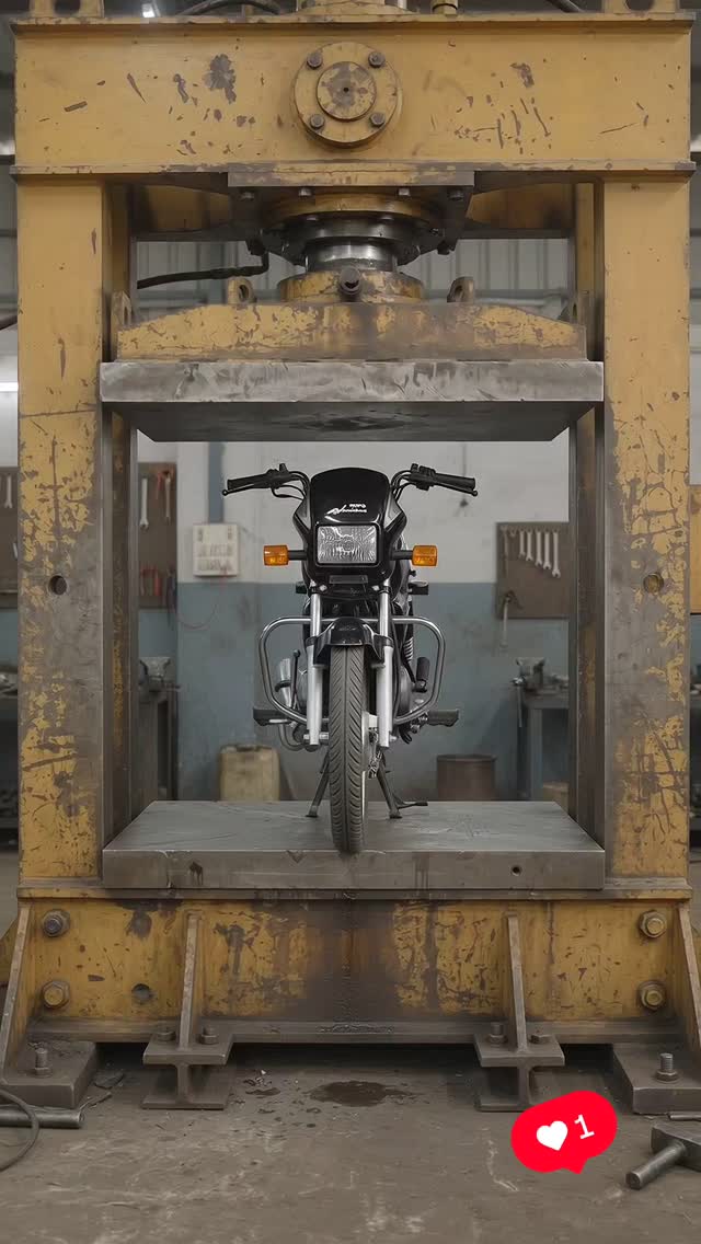 Hydraulic Pressure Splendor bike @hydrolic.1 #hydraulics #explore #machine #fyp