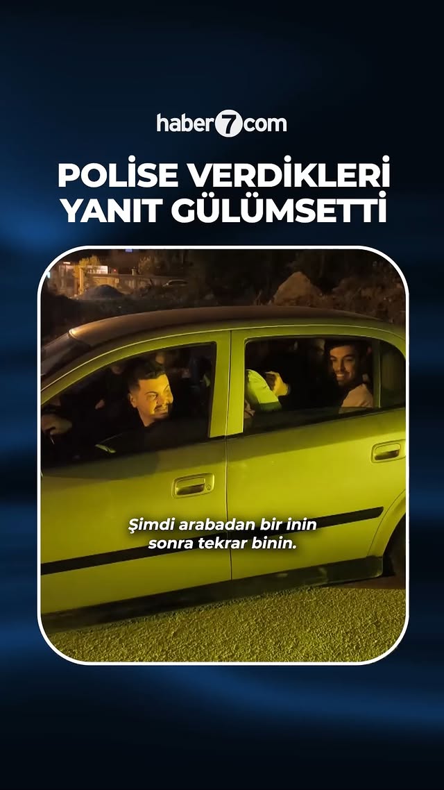 Gençlerin polise verdikleri yanıt gülümsetti Kütahya’da polis ekiplerinin durdurduğu 5 kişilik otomo…