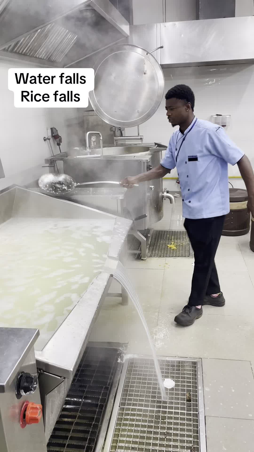 Enjoy the content and boiled rice